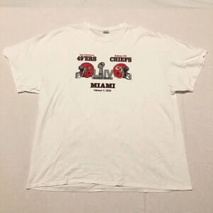 2020 Super  Bowl Shirt LIV 54 49ers Chiefs Miami NFL T Shirt 3XL